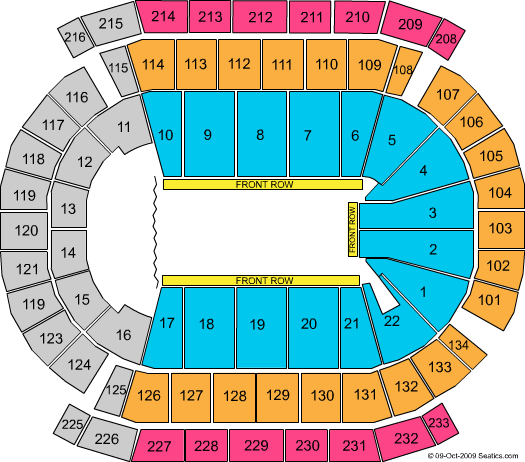 Prudential Center Seating Chart